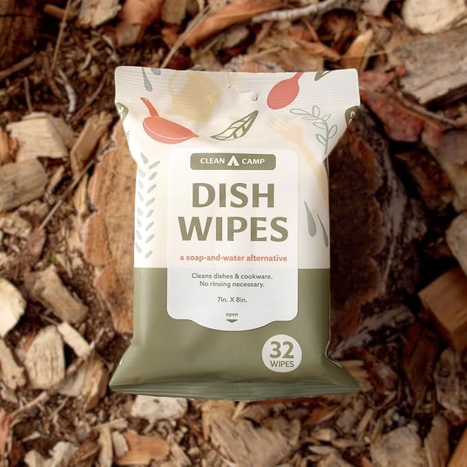 Dish Wipes | 100% Biodegradable Pre-Moistened Food-Safe Camp Kitchen Wipes | A - Image 2