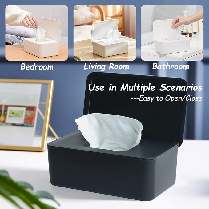 Wipes Dispenser, Wipe Holder for Baby & Adult, Seposeve Refillable Wipe - Image 2