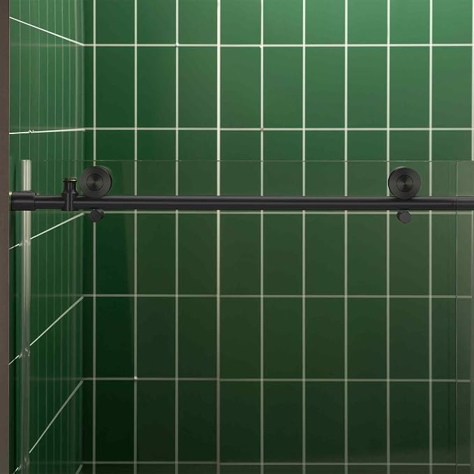 Woodbridge 56-60" W x 80" H Frameless Single Sliding Shower Door - Image 8