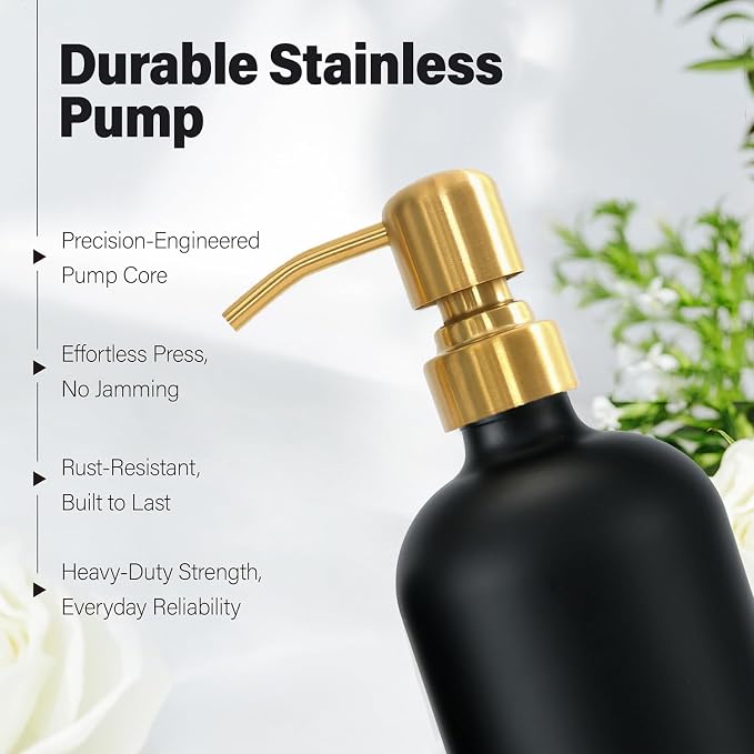 Soap Dispenser Bathroom Set, Hand and Lotion Dispenser - Image 3
