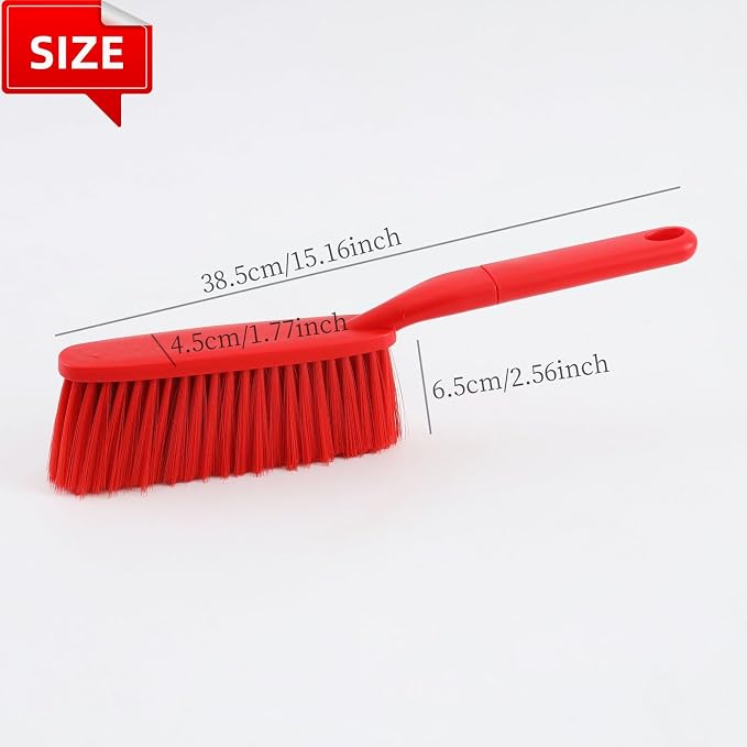 1 Pack 15" Hand Broom Brush, Soft Bristle Cleaning Brush, Crumb Debris Sweeping - Image 3