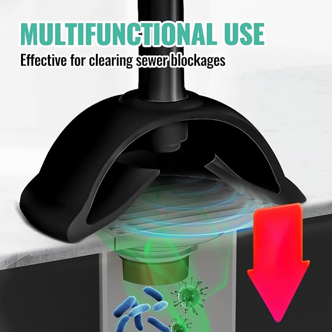 4PACK 3 in 1 Toilet Brush and Plunger Set - Image 5
