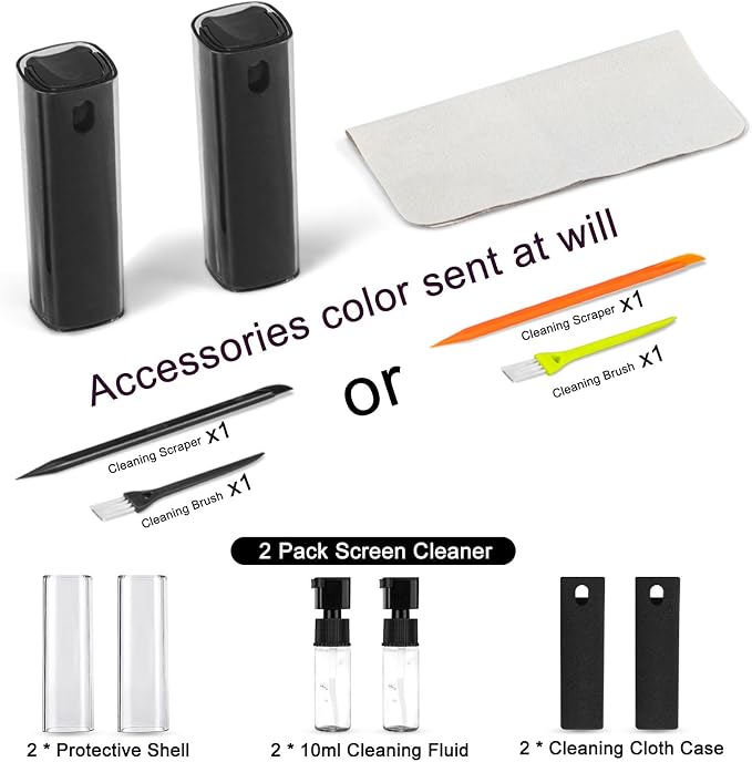 walrfid 2 Pack Screen Cleaner Spray and Wipe - Image 3