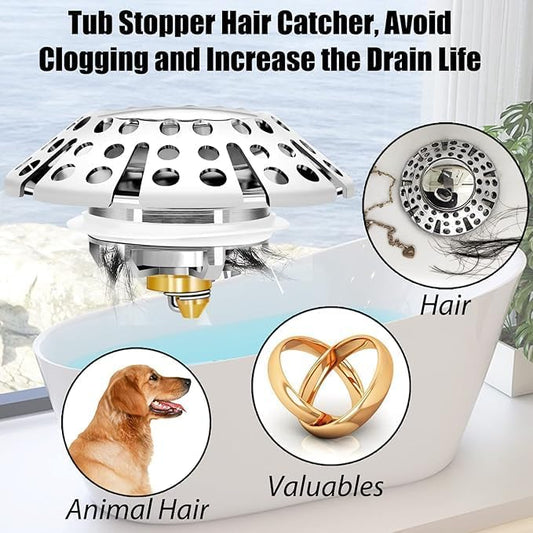 Bathtub Drain Stopper, Pop Up Tub Stopper - Image 2