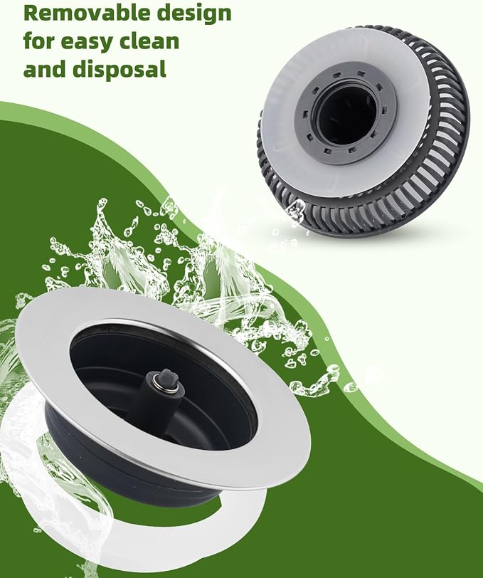 Universal 3-in-1 Kitchen Sink Strainer Stopper Pop Up Sink Drainer - Image 4
