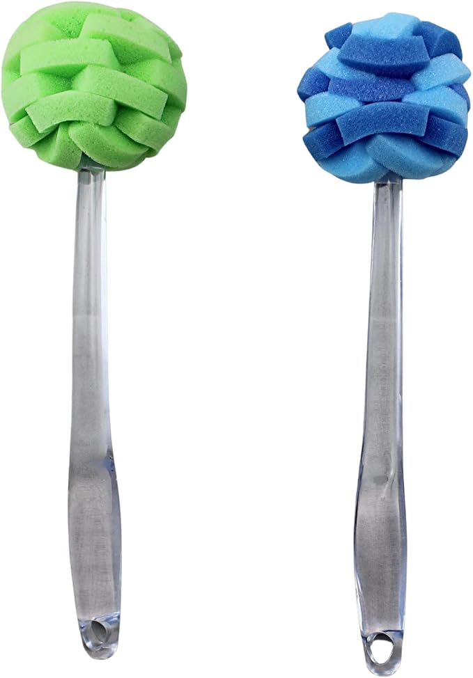 Soft Touch Kitchen Glassware Multi-Purpose Sponge Puff Dish Brush 11.5" by DependableIndustries