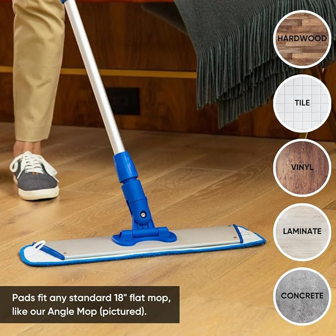 Bulk 18" Microfiber Wet Mop Pads Wholesale - Image 5