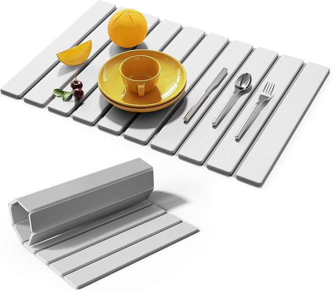 Stone Dish Drying Mats for Kitchen Counter-23.6“x 15.3”Eco-Friendly, Foldable by Unknown
