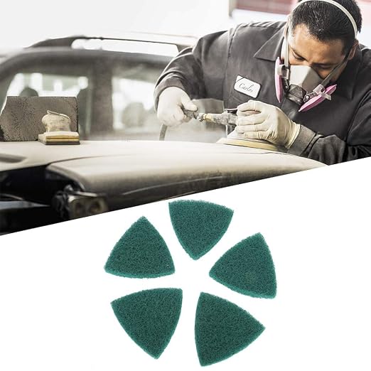 5 Pcs Triangle Scouring Pad, Scouring Stick, Self Adhesive Plate Grinding - Image 4