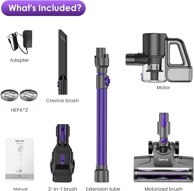 Cordless Vacuum Cleaner, 40KPA/35Mins, Lightweight Stick Vacuum Self-Standing - Image 8
