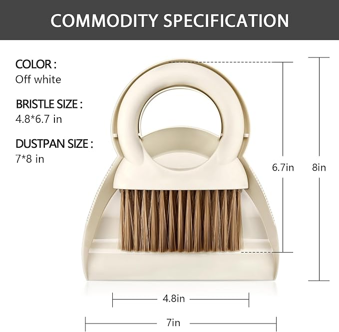 Mini Hand Broom and Dustpan Set: Small Brush and Pan - Image 7
