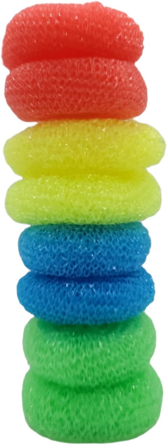 Handy Housewares Durable Non-Scratch Nylon Scouring Pads | Round All-Surface - Image 3