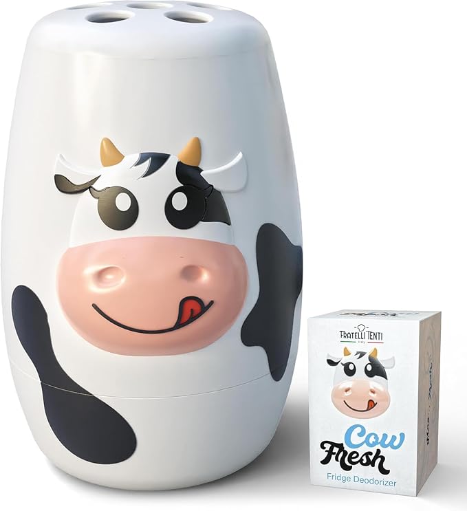 Cow Fridge Baking Soda Deodorizer – Fun Baking Soda Container | Baking Soda by FRATELLI+TENTI+Italy