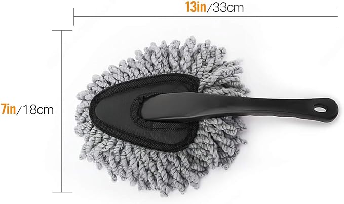 MoKo Car Duster, 2 Pack Super Soft Microfiber Dash Duster Detail Brush Set - Image 7