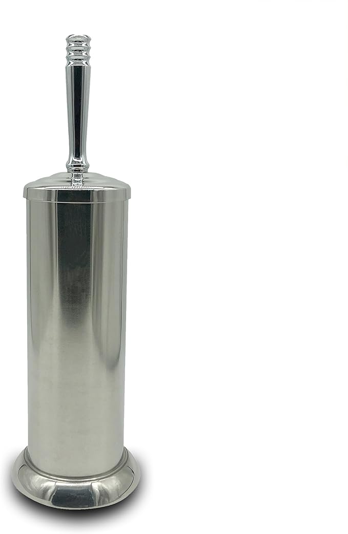 Silver Chrome Toilet Bowl Brush by IndecorHome