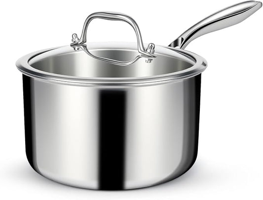 EWFEN 3 Ply Stainless Steel Saucepan by EWFEN