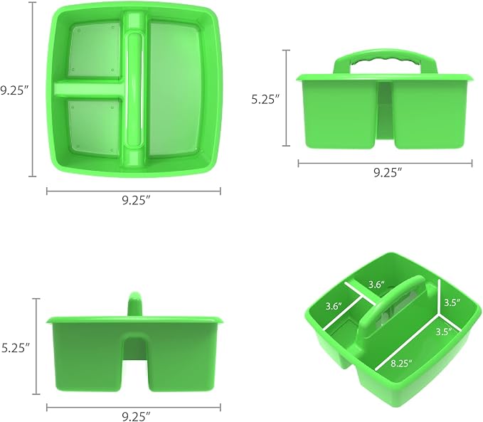 Storex 3-Compartment Small Caddy – Multipurpose Classroom Organizer - Image 9