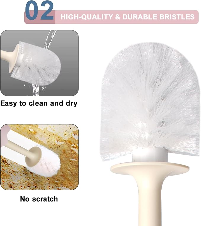 Dinosaur Shape Toilet Brush, TPR Bristles - Image 3