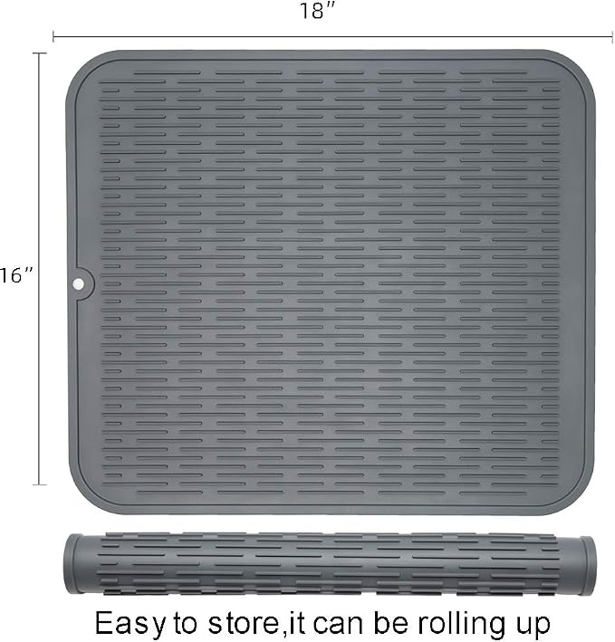 ZLR 2 Pcs Silicone Dish Drying Mats - Image 2