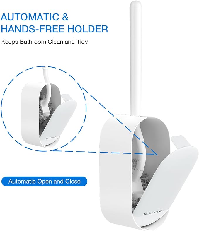 Toilet Bowl Brush and Holder, OSCIOSS Toilet Brush Set - Image 3