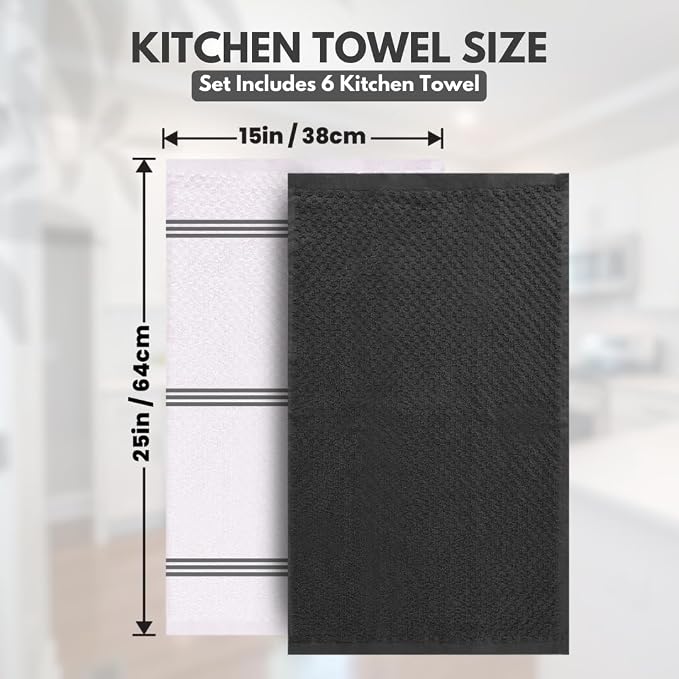 Infinitee Xclusives 100% Cotton Kitchen Towels - Image 5