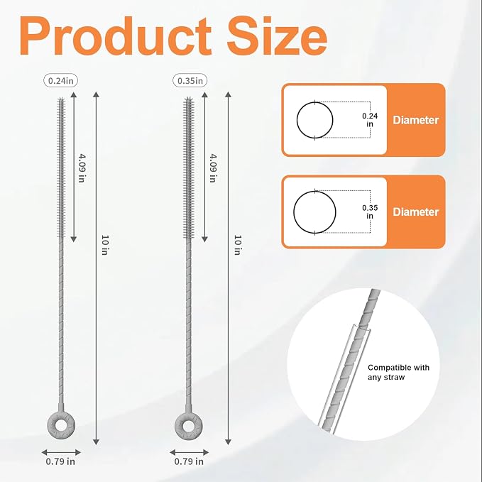 YOTIME Silicone Straw Cleaner Brush - Image 2