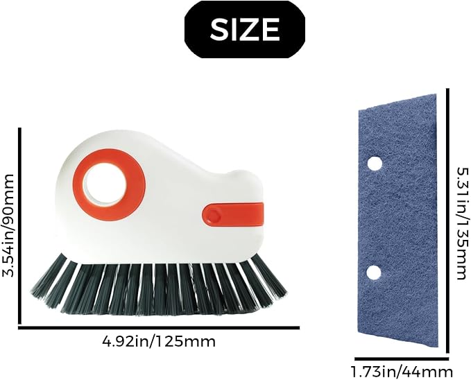 2 Sets Window Track Cleaner Tools, 2-in-1 Groove Cleaning Brush - Image 7