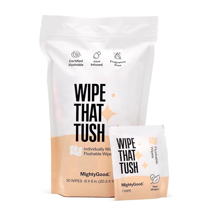 Wipe That Tush On-The-Go Flushable Wipes by MightyGoodSolutions