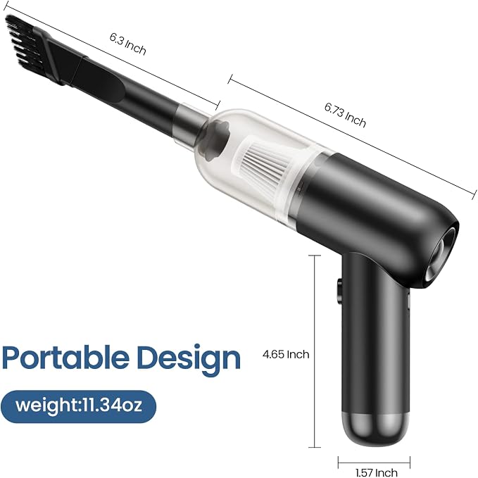 Portable Handheld Car Cordless Vacuum Cleaner - Image 7