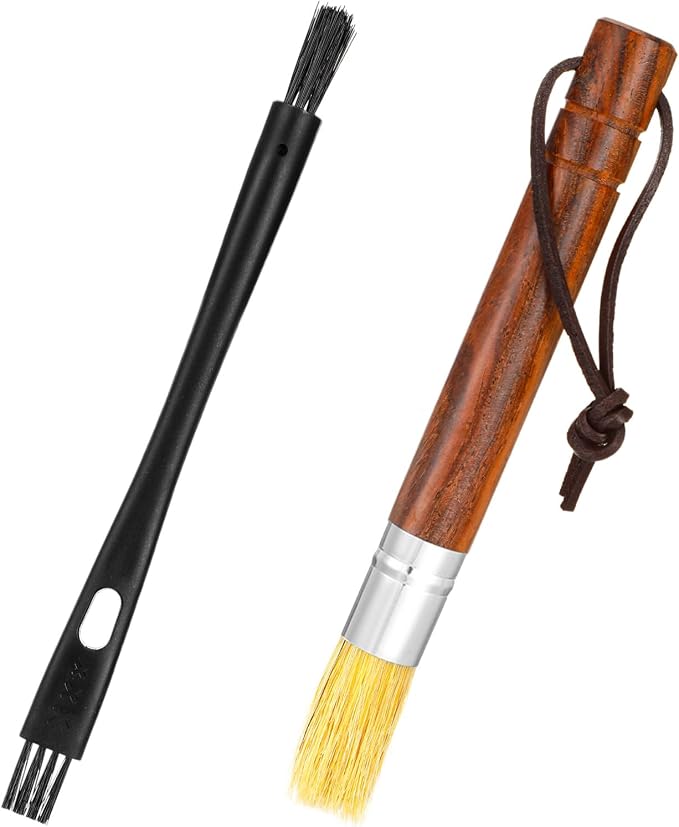2Pcs Coffee Machine Cleaning Brush Espresso Brush Tools Accessories Wooden by Unknown