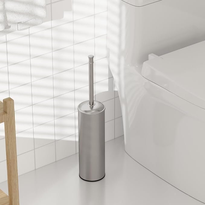 BESy Toilet Brush and Holder, Toilet Cleaner Bowl Set - Image 2
