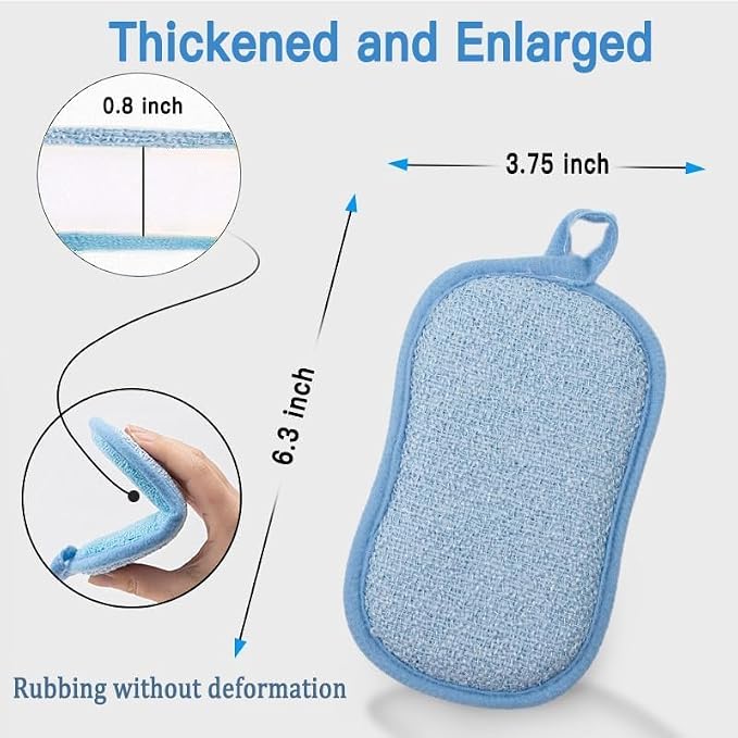 Dish Sponge Kitchen Sponges, Scrub Sponges, Double Sided Cleaning, Non Scratch - Image 5