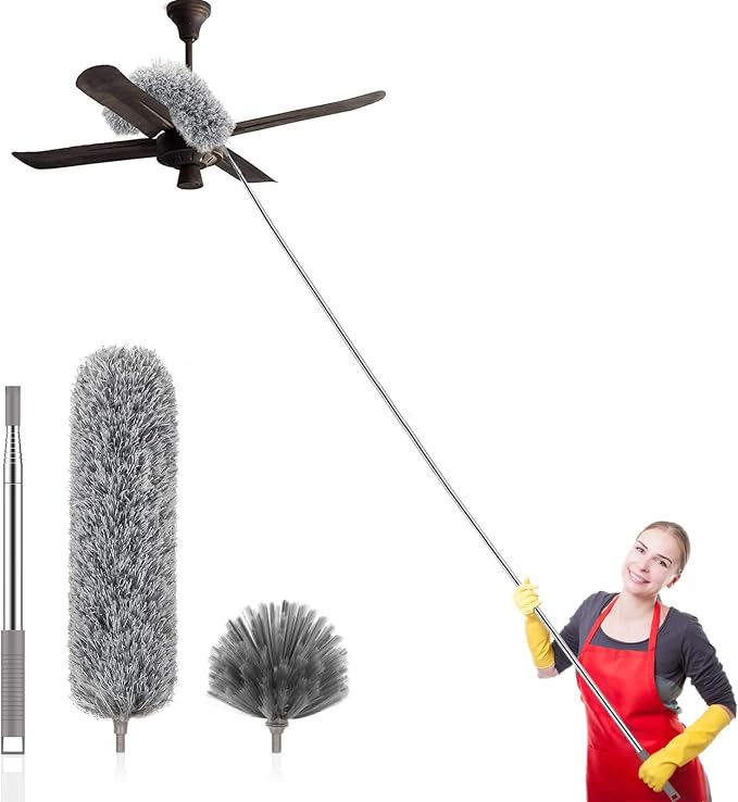 SetSail Dusters for Cleaning, 100-inch Extra-Long Cobweb Duster by SetSail