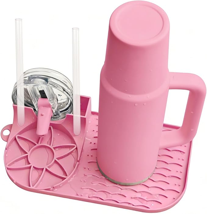 Bottle Drying Rack, Draining Mat by Unknown