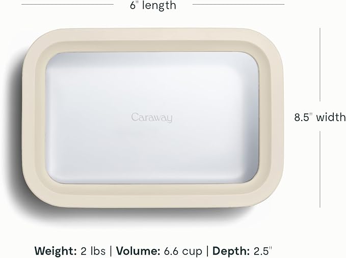 Caraway 2pc Glass Food Storage Set - Image 3