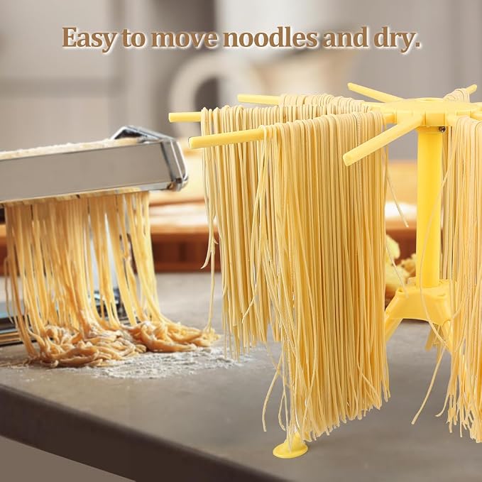 Ourokhome Collapsible Pasta Drying Rack, Plastic Foldable Homemade Fresh - Image 6