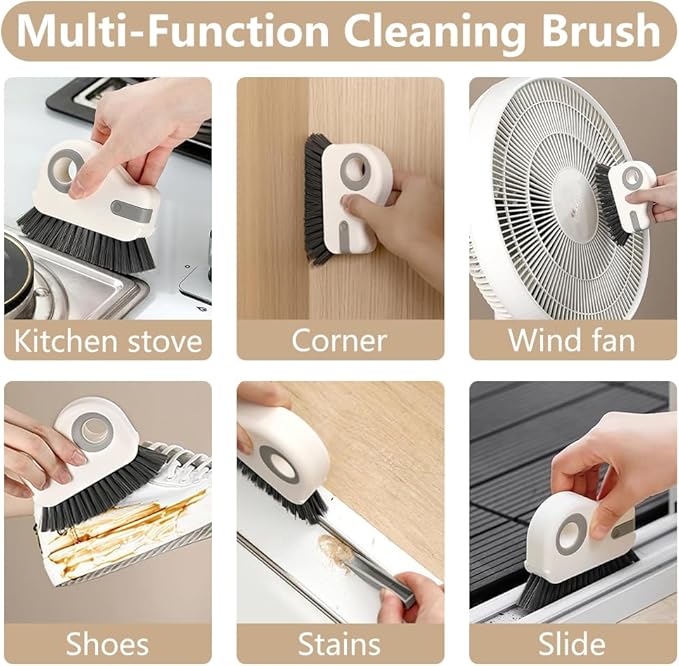 2 in 1 Groove Cleaning Brush, Window Track Cleaning Tools, Crevice Brush - Image 6