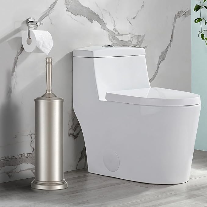 Stain Nickel Toilet Brush and Holder Set, Stainless Steel Toilet Brush - Image 7