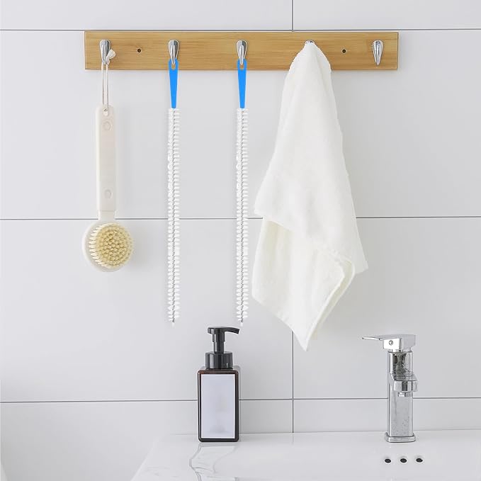 JIEYAO 2 Pack Flexible Drain Cleaning Tools, 23.6inch Bendable Long Drain Brush - Image 7