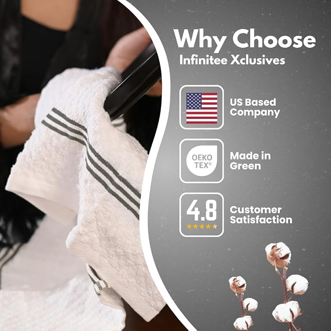 Infinitee Xclusives 100% Cotton Kitchen Towels - Image 6