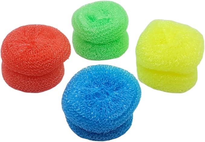 Handy Housewares Durable Non-Scratch Nylon Scouring Pads | Round All-Surface - Image 4