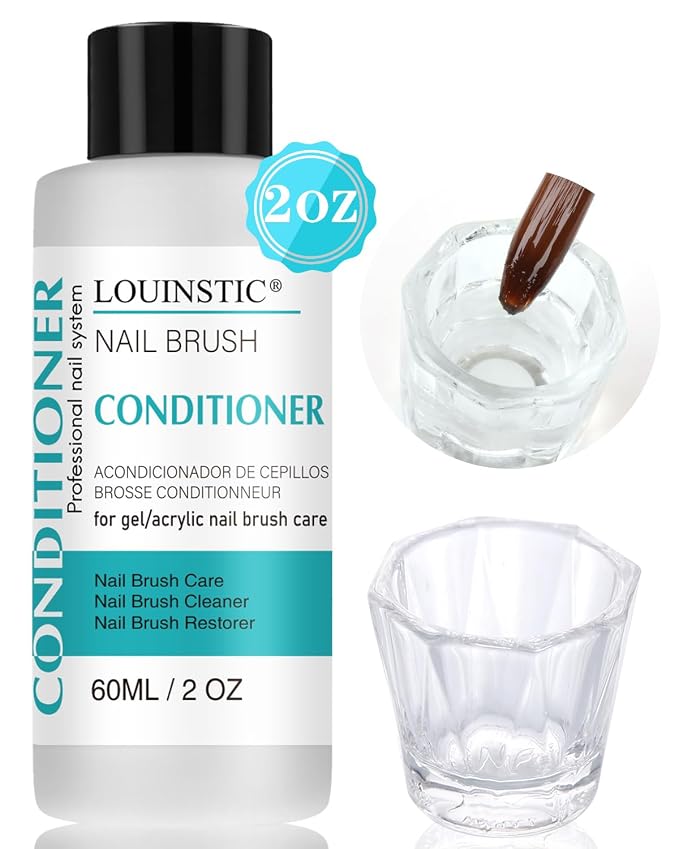 LOUINSTIC Nail Art Brush Cleaner 2 oz by LOUINSTIC