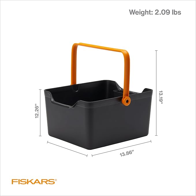 Fiskars Garden Tool Caddy, Portable Storage Organizer - Image 3
