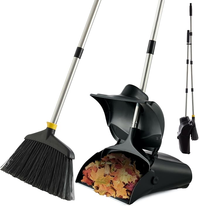 Outdoor Broom and Dustpan Set by PIMEKOY