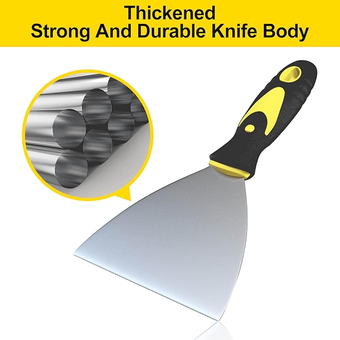 5Pcs Putty Knife, Spackle Knife, Paint Scraper, Scraper Tool, No Rusting - Image 4