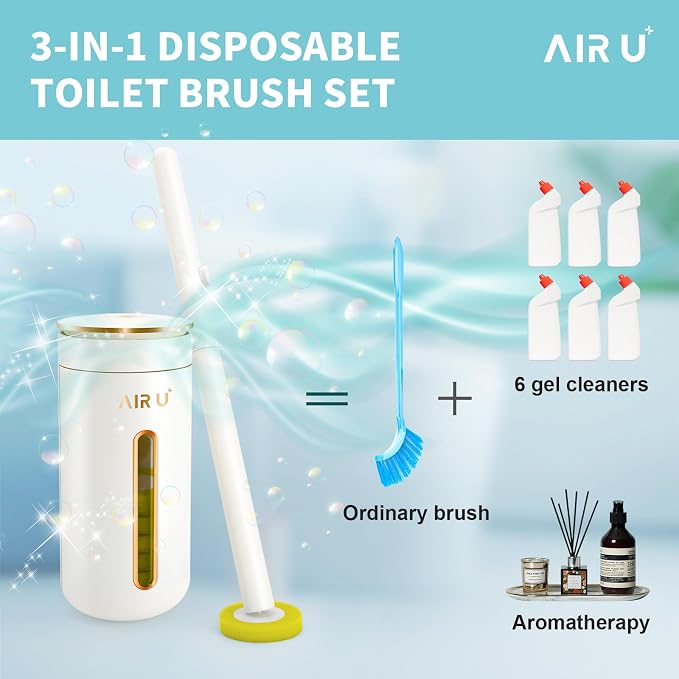 48 Count Disposable Toilet Brush Heads, Toilet Bowl Wand Refills - Image 3