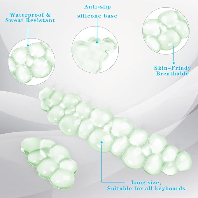 Gel Cloud Keyboard and Mouse Wrist Rest, Cute Wrist Support and Arm Support - Image 4