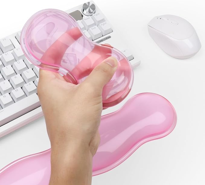 Gel Keyboard and Mouse Wrist Rest, Cute Wrist Support and Arm Support Keyboard - Image 4