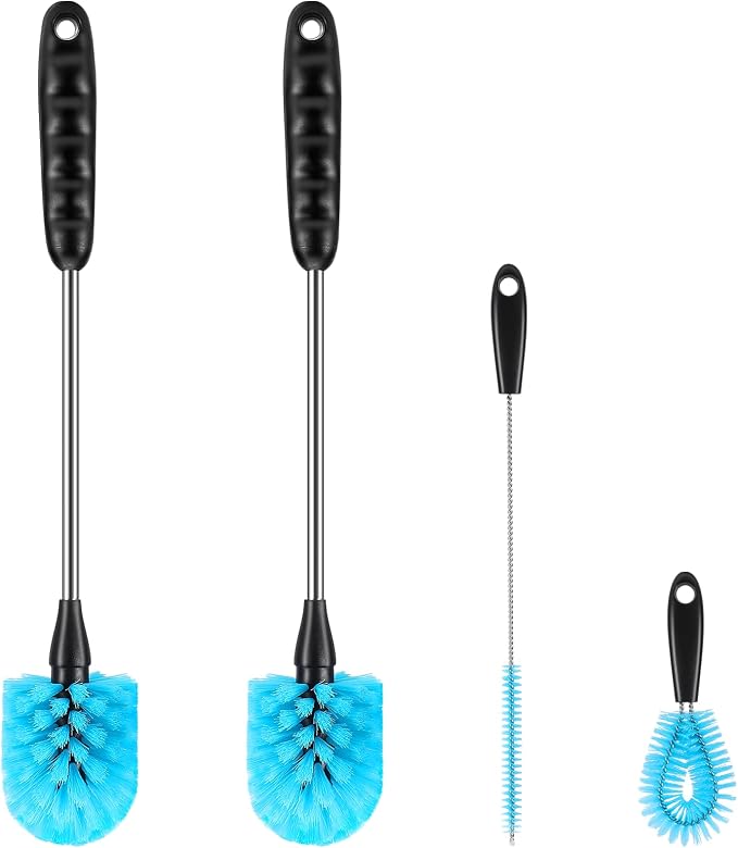 3-in-1 Stainless Steel Bottle Cleaning Brush Set by AnDocK