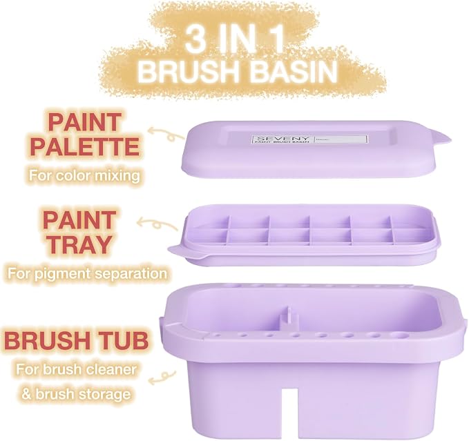 SEVENY Paint Brush Cleaner, Paint Brush Holder and Organizers - Image 4